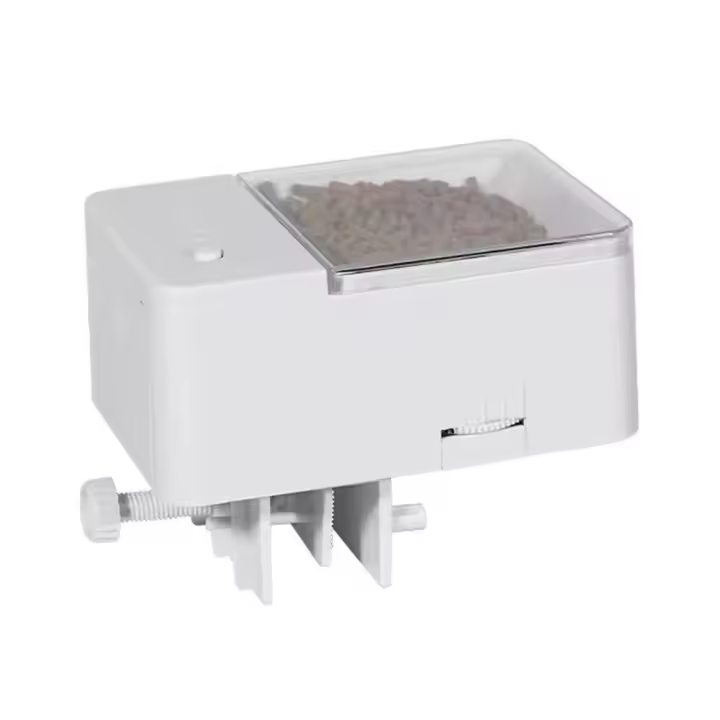 Alimentador automático para pecera con sincronización inteligente, doble antibloqueo, funcionamiento silencioso, alimentador eléctrico para peces, ajustable, a prueba de humedad - 1