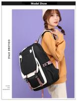 Mochila escolar de nailon para adolescentes, morral de viaje para estudiantes, a la moda - details 10
