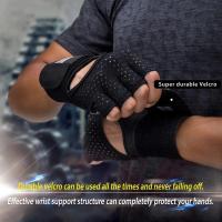 Guantes de Levantamiento de Pesas para Hombre y Mujer Equipo de Fitness Portátil con Soporte para Muñeca para Entrenamiento Cossfit Protección para Ejercicio en Gimnasio - details 6