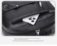 Bolso para hombres bolso Pu mochila de gran capacidad viaje de ocio bolso de computadora de embarque para hombres - details 24
