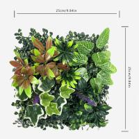 Panel de pared de plantas artificiales DIY, vida eterna, protección UV, alfombra de eucalipto Artificial, duradera y realista - details 0