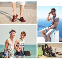 Sandalias suaves de verano para hombre, zapatillas informales de cuero para exteriores, antideslizantes, ligeras y cómodas, zapatos deportivos de playa - details 3