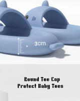 Zapatillas de moda para hombre y mujer, sandalias gruesas antideslizantes para el baño y la playa, chanclas planas de tiburón para el hogar - details 7