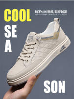 Primavera nuevos zapatos casuales de moda para hombres con suela versátil blanca, zapatos de tabla suave transpirables y cómodos - details 6