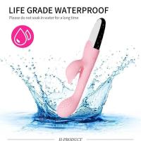 Empaque privado Vibrador Sexy 2 en 1 de Doble Estimulación para Clítoris Femenino Potente con Lengua para Clítoris y Punto G, Juguetes Sexuales Vibrantes para Adultos - details 15