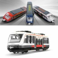 Vehículos de juguete de aleación, modelo de tren de Metro, tren de simulación, tren subterráneo de alta velocidad, aleación fundida a presión, regalo - details 3