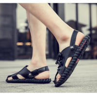Sandalias de cuero para hombre, zapatos informales antideslizantes, cómodos, para playa y deportes, para verano - details 14