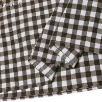 Vestidos a cuadros para mujer, vestido de manga larga suelto informal con estampado de malla de primavera, vestido elegante de verano para mujer - details 9