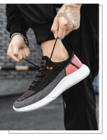 Deportes nuevos para hombres para parejas, zapatos elásticos ligeros y transpirables con tejido de mosca informal, modernos y versátiles, estudiantes de talla grande - details 11