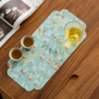 Mantel de tela Retro portátil, camino de mesa elegante de doble cara, impermeable, suave, para banquete de té, hogar - details 5