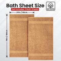 2 toallas de baño extra grandes de algodón. - details 5