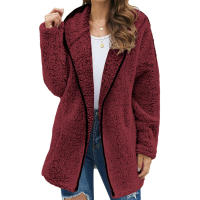 Abrigo de manga larga de Color liso para mujer, ropa de otoño para la escuela, oficina, salón, diario - details 3