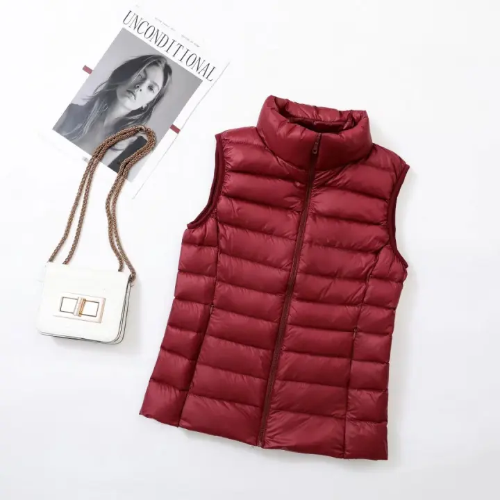 Chaleco ultraligero sin mangas para mujer, chaqueta delgada, chaleco ligero y cálido a prueba de viento, para chica - 1