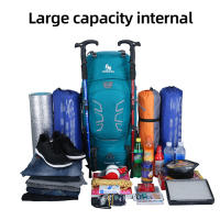Mochila de montañismo de gran capacidad para escalada al aire libre, senderismo, deportes de acampada, bolsa para zapatos, bolsillo, viaje, senderismo, ciclismo - details 4