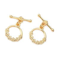 Pulsera de Tirantes Geométricos de Latón Dorado 18K Clasps para Hacer Joyería DIY - details 85