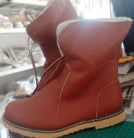 Botas de nieve nuevas de invierno, botas de tubo medio combinables de talla grande, zapatos de mujer, botas Martin grandes de algodón - details 2