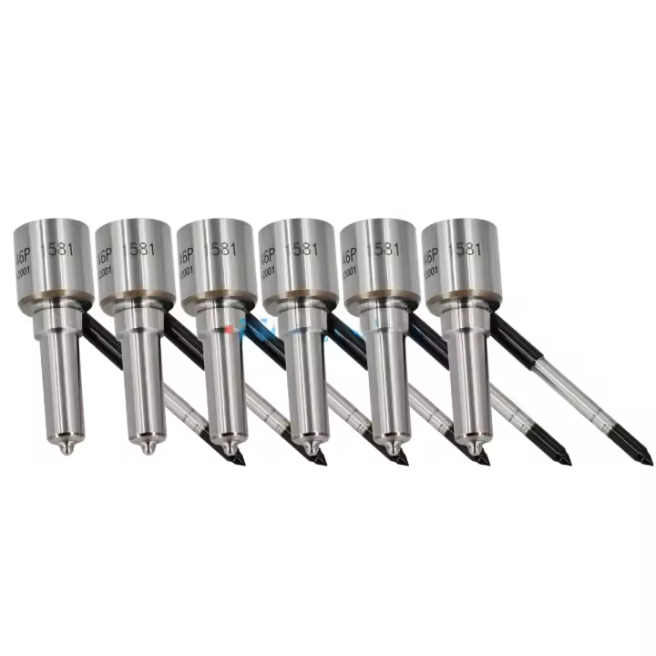 6Pcs Boquilla Para Inyector DLLA146P1581 CR Accesorios Para Vehículos Diesel Compatibles con Volvo - 1