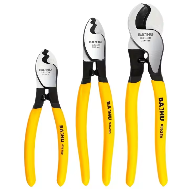 Tijeras para cortar cables de 6 pulgadas/8 pulgadas/10 pulgadas, alicates peladores, alicates de corte Manual, disyuntores especiales para electricista - 1