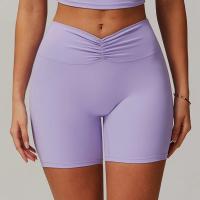 Shorts deportivos de yoga de cintura alta con compresión para mujer, cómodos, con cintura en V. - details 3