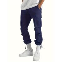 Temu Shein Pantalones Cargo para Hombre Deportes Color Sólido Cordón Multi-Bolsillo - details 25