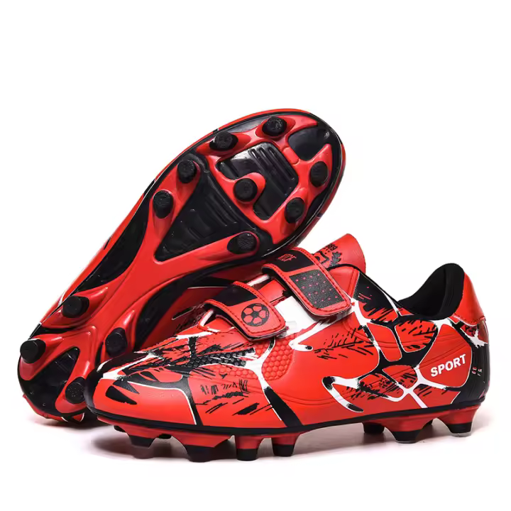 Zapatos de Fútbol de Cuero para Niños Suela Antideslizante Forro de Cuero - 1