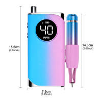 Taladro Eléctrico para Uñas Profesional 35000RPM Cabeza de Molienda Metálica - details 7