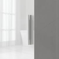 Pared Estrecho Estantes Ajustables y 2 Puertas Morno Espacio Pequeño 40x30x160 cm Blanco - details 7