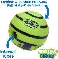 Pelota Interactiva para Mascotas Wobble Wag Giggle Glow Sonidos de Risas al Rollo o Agitado - details 2