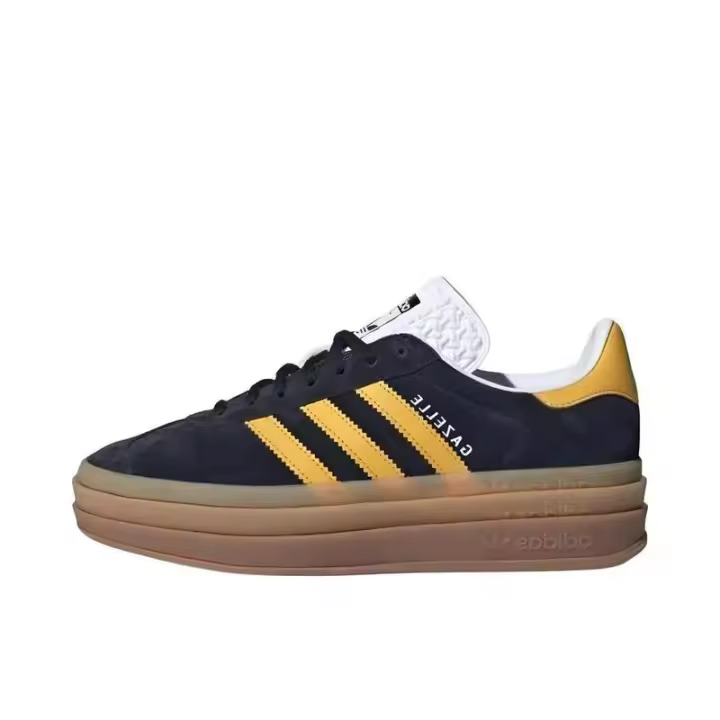 Leten Originals Gazelle Bold mujeres amarillo-marrón moda clásica aumento de altura antideslizante zapatos de entrenamiento alemanes JI0326 calcomanía - 1
