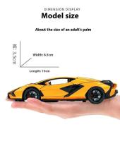 Lamborghini Sian Nuevo Coche Supercar de Aleación Modelo de Coche de Escala 1:32 Sonido y Luz - details 8