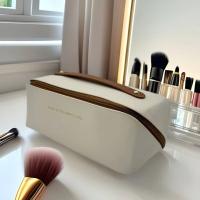 Bolsa cuadrada de cuero PU para cosméticos, almohada con cremallera desmontable, bolsa de maquillaje, organizador de artículos de tocador, bolsa de viaje de estilo coreano - details 10