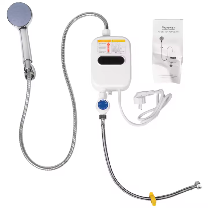 Calentador de Agua Instantáneo 3500W con Pantalla Digital Torno de Baño de 220V - 1