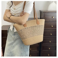 Bolso de Paja para Vacaciones de Verano en la Playa 2025 Nuevo Estilo Tejido de Gran Capacidad Bolso de Hombro para Playa Bolso de Mano Moderno y a la Moda - details 19