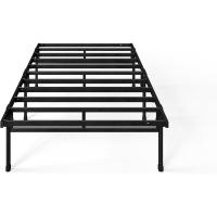 Cama 90 x 190 cm 36 cm de Altura con Almacenamiento Debajo de la Cama Cama de Plataforma de Metal – Negro - details 6