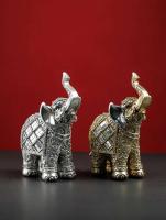 Lucky Collection-estatuas creativas de resina para sala de estar, escritorio, dormitorio, comedor, decoración del hogar, decoración de elefante - details 0