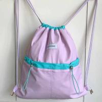 Mochilas con cordón de estilo coreano, diseño de nicho de Color en contraste, bolso de nailon suave ligero, bolso de hombro de gran capacidad de Color sólido - details 18