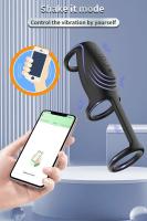 Vibrador Bluetooth para pene, anillo vibrador controlado por aplicación, juguete sexual masculino para adultos, pareja, agente retardante de eyaculación, punto G - details 7