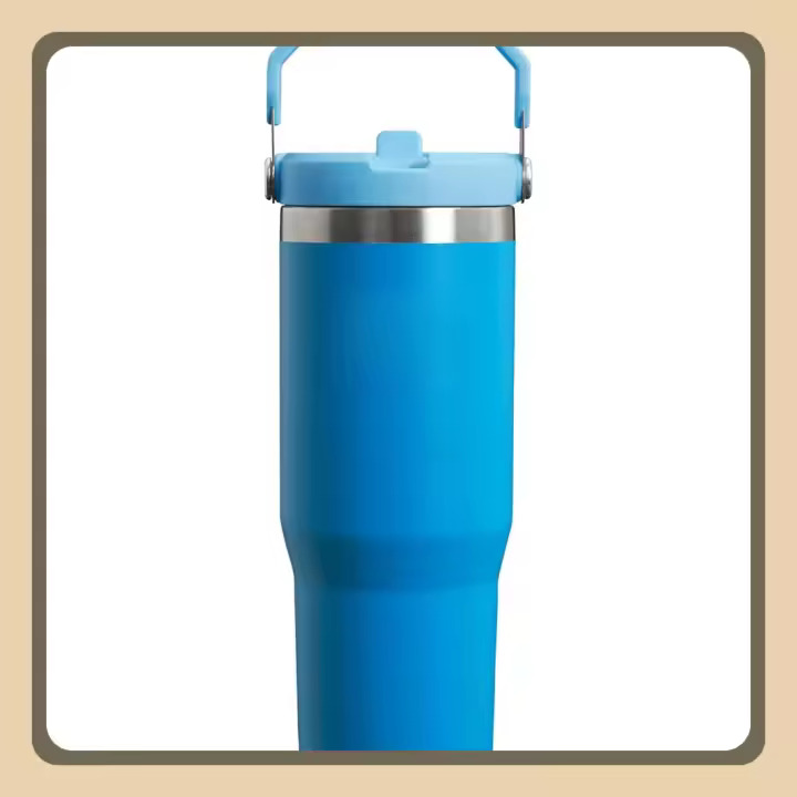 Botella de Agua con Pajita IceFlow Conserva el Frío 12 Horas Termo de Acero Inoxidable Sin BPA - 1