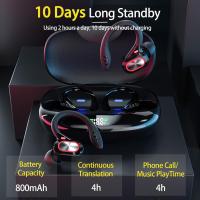 Auriculares de traducción en tiempo real, auriculares con traductor de 144 idiomas, auriculares con traductor Ai Bluetooth para teléfonos Android/iOS, dispositivo de traducción 3 en 1 para viajes de negocios - details 5