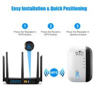 Repetidor WIFI inalámbrico de 300Mbps, enrutador 2,4G, extensor de rango Wifi, amplificador de señal Wi-Fi, adaptador de tarjeta de red 802.11N para PC - details 10