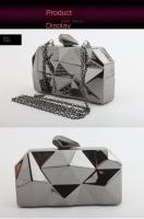 Bag Women 's Cube Metal Handbook Evening Pack Fashion swallow Chain hombro Banquet dress Pack - details 8
