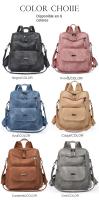 Mochila Antirrobo Impermeable para Mujer, bolso de Cuero PU, Hombro informal, Gran para Viaje, Trabajo y Escuela - details 1