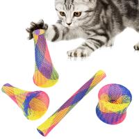 Palo de Juego de Primavera para Gatos Forma de Muñeca Interactiva Multicolor - details 3
