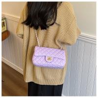 Bolso cuadrado pequeño informal, bolso de mensajero de cadena, nueva moda, bolso de hombro de diamantes. - details 15