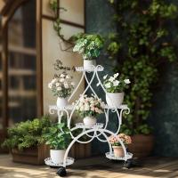 Estantería para Macetas de Metal con Ruedas Soporte Universal para 6 Niveles con Ruedas - details 17