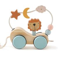 Juguetes Montessori de madera, bloques de animales, estrellas, Luna, tren envolvente, juguete de apilamiento de coordinación - details 20