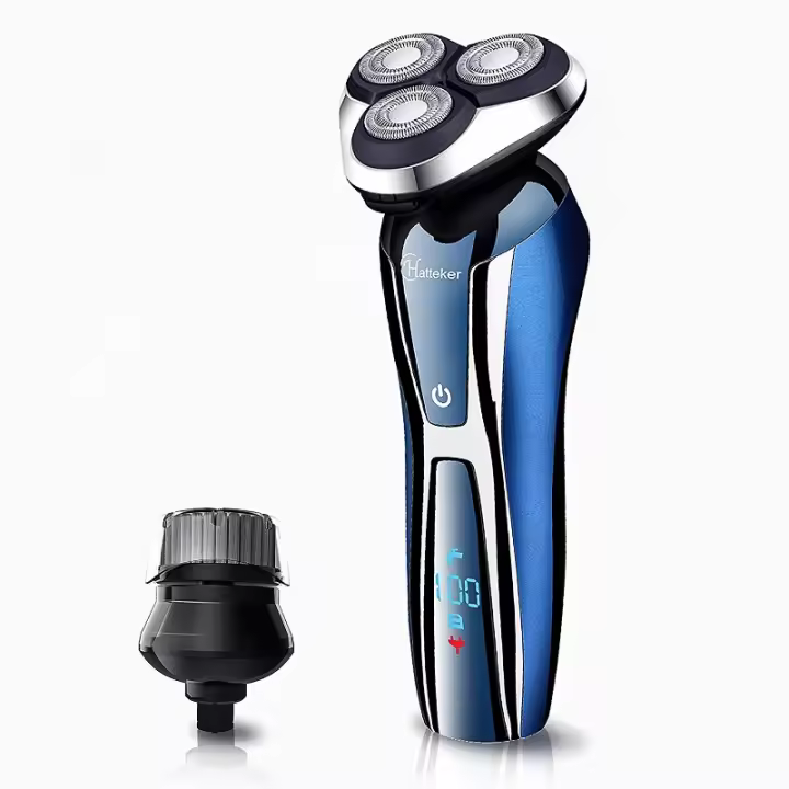 Pro 2in1 rechargeable electric shaver for men facial rotary electric razor beard wet dry shaving machine men grooming set - 1