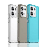 KEYSION-funda transparente a prueba de golpes para Redmi Note 13 Pro + 5G 13 4G, funda de teléfono de silicona TPU para Xiaomi POCO X6 Pro 5G M6 Pro 4G - details 0