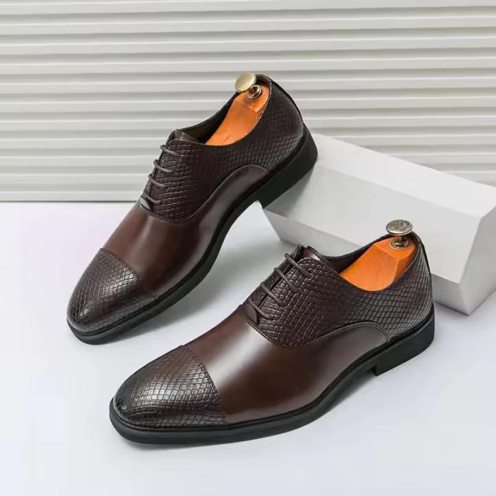 Zapatos formales de hombre informales, vestido cómodo de cuero genuino, producto de tendencia más vendido 2024 - 1