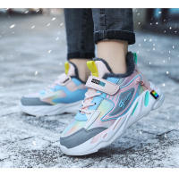 Zapatillas de deporte cálidas de invierno para niños, zapatos antideslizantes de cuero para niñas, zapatos casuales para caminar, zapatos deportivos para correr, zapatos de algodón para niños - details 12